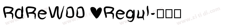 RdReW00 Regul字体转换